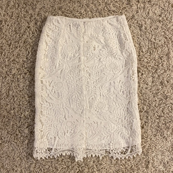 Pedro del hierro lace pencil skirt size 8 - Picture 4 of 5